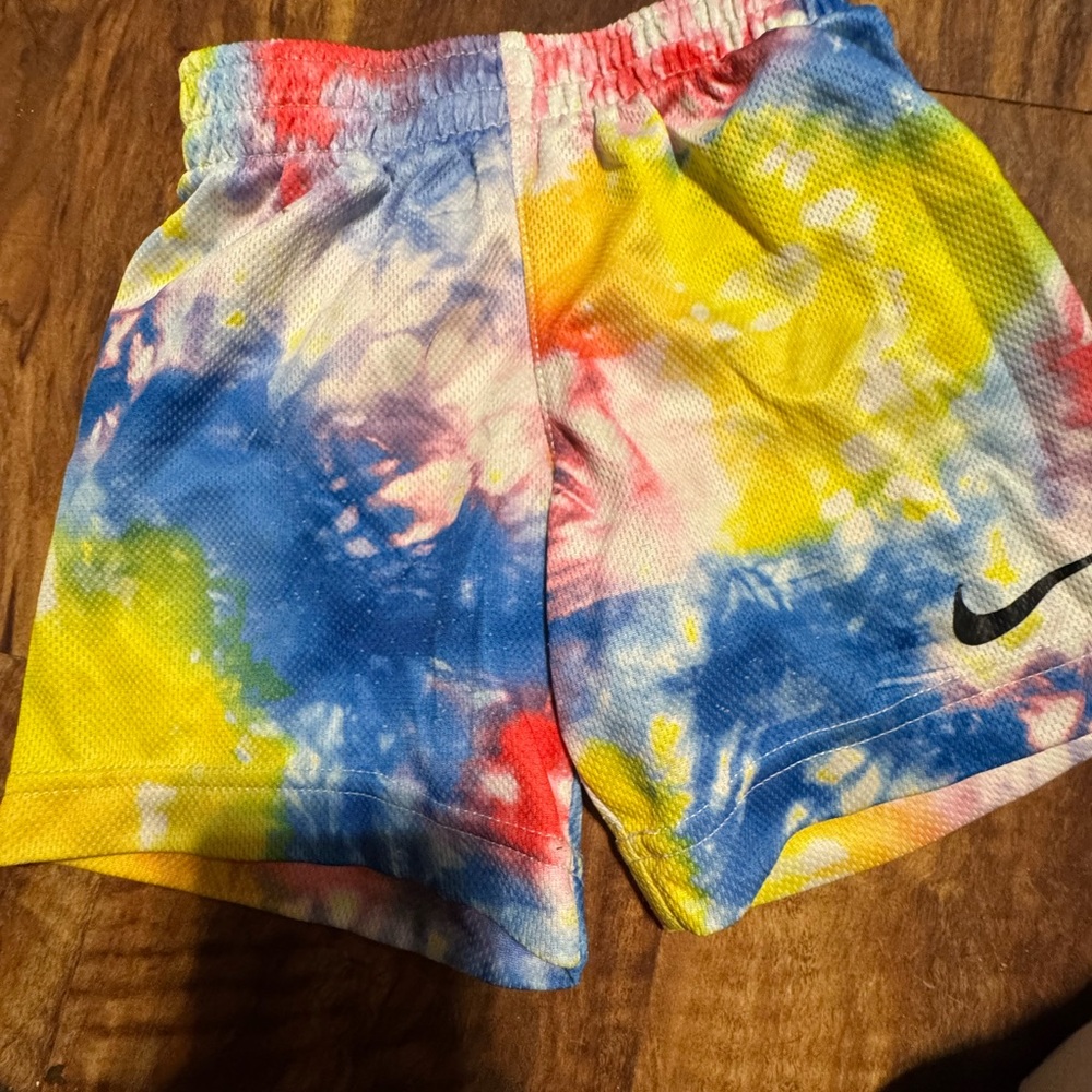 Nike Kids Colorful Tie-Dye Shorts